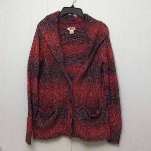 Route 66 Button Cardigan MultiColored Sweater SZ L